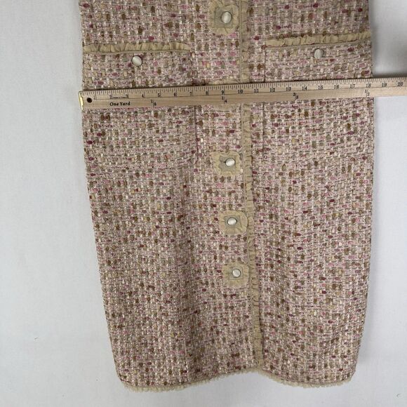 Vtg Bill Blass Jacket Womens 12 Pink Feminine Preppy Evening Bridgerton Fancy - Picture 15 of 16